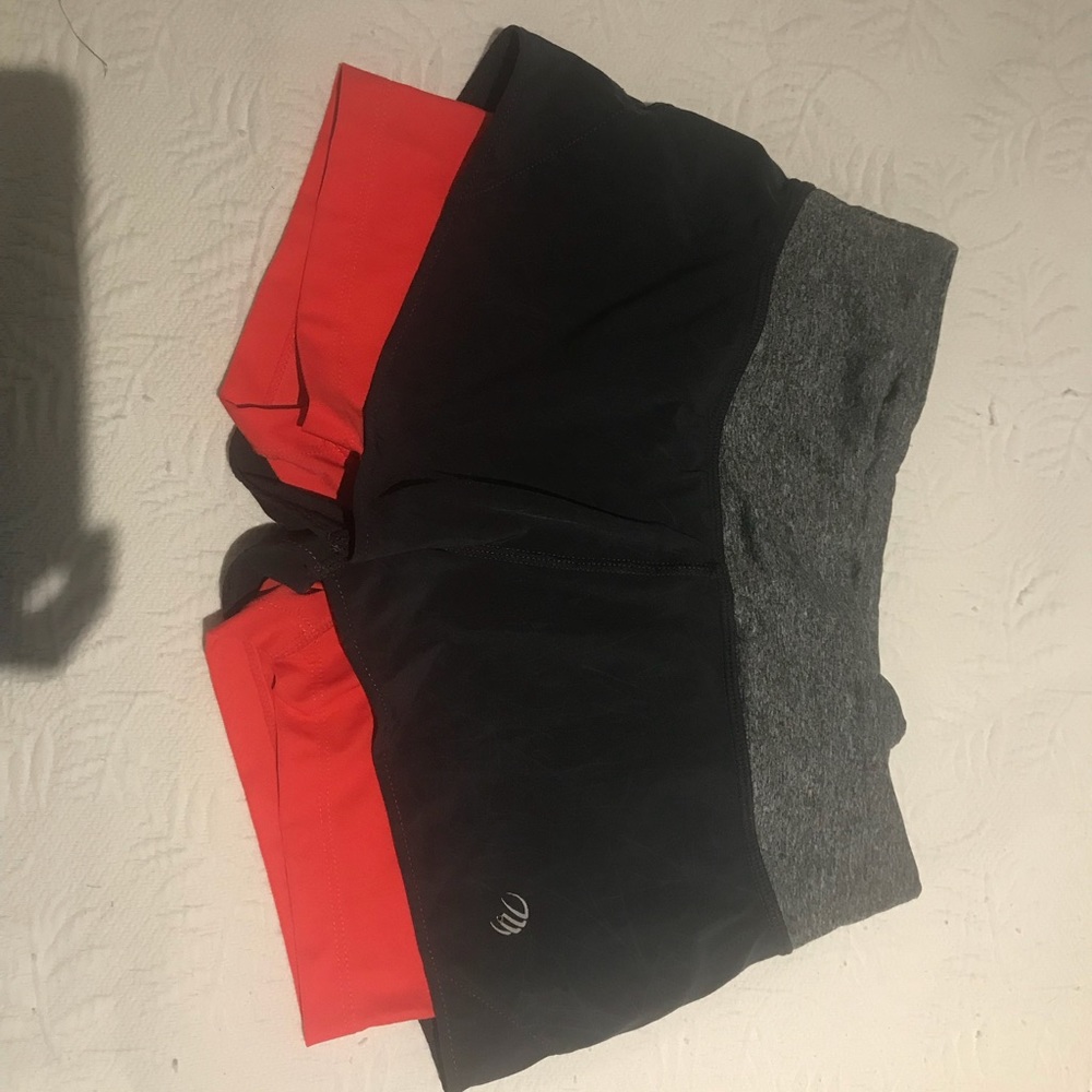 Pink and Black/Grey Workout Shorts